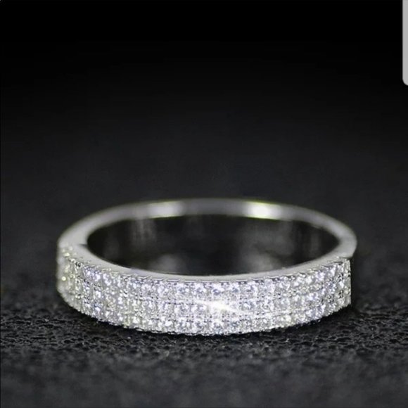 Wedding engagement bridal proposal band new ring - Picture 3 of 5